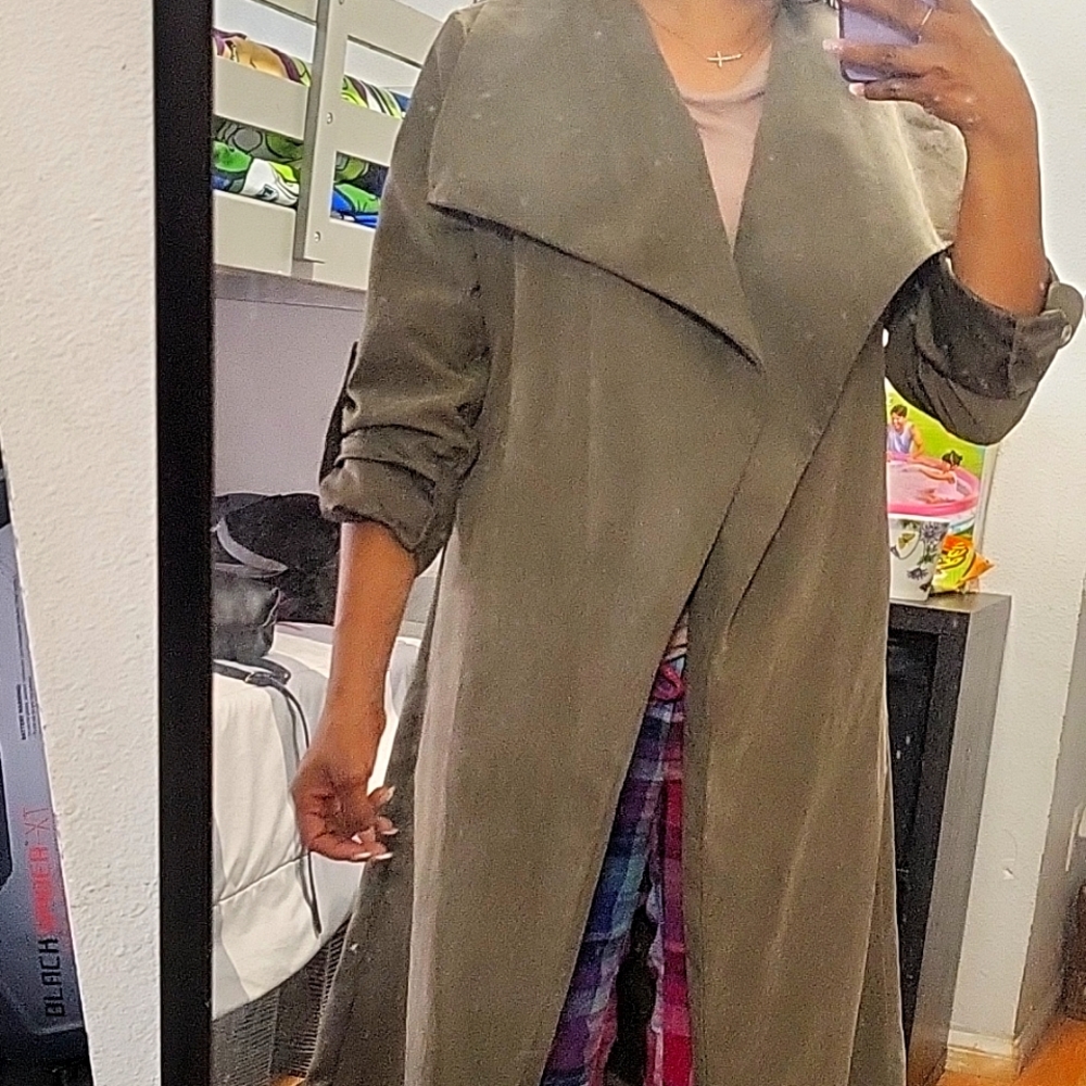 Green cute coat
